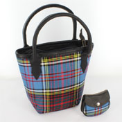 Handbag, Purse, Mini Iona Bucket Bag, Anderson Tartan